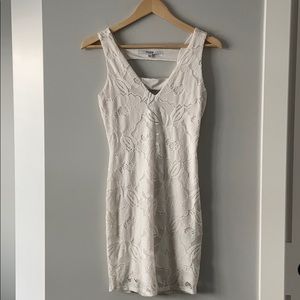 White lace dress with back cut out